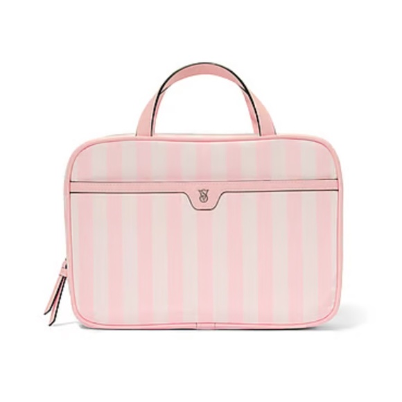 Victoria's Secret Heritage Stripe Travel Toiletry Bag NWT - Picture 1 of 3